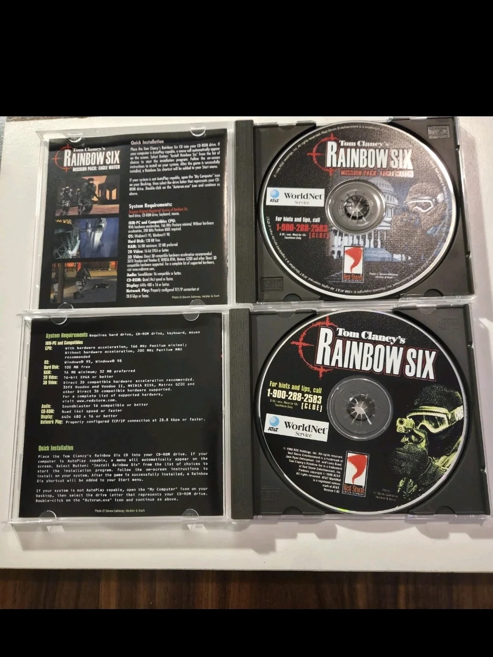 Tom Clancy Rainbow Six Gold Pack Edition PC Big Box Complete Red Storm Strategy